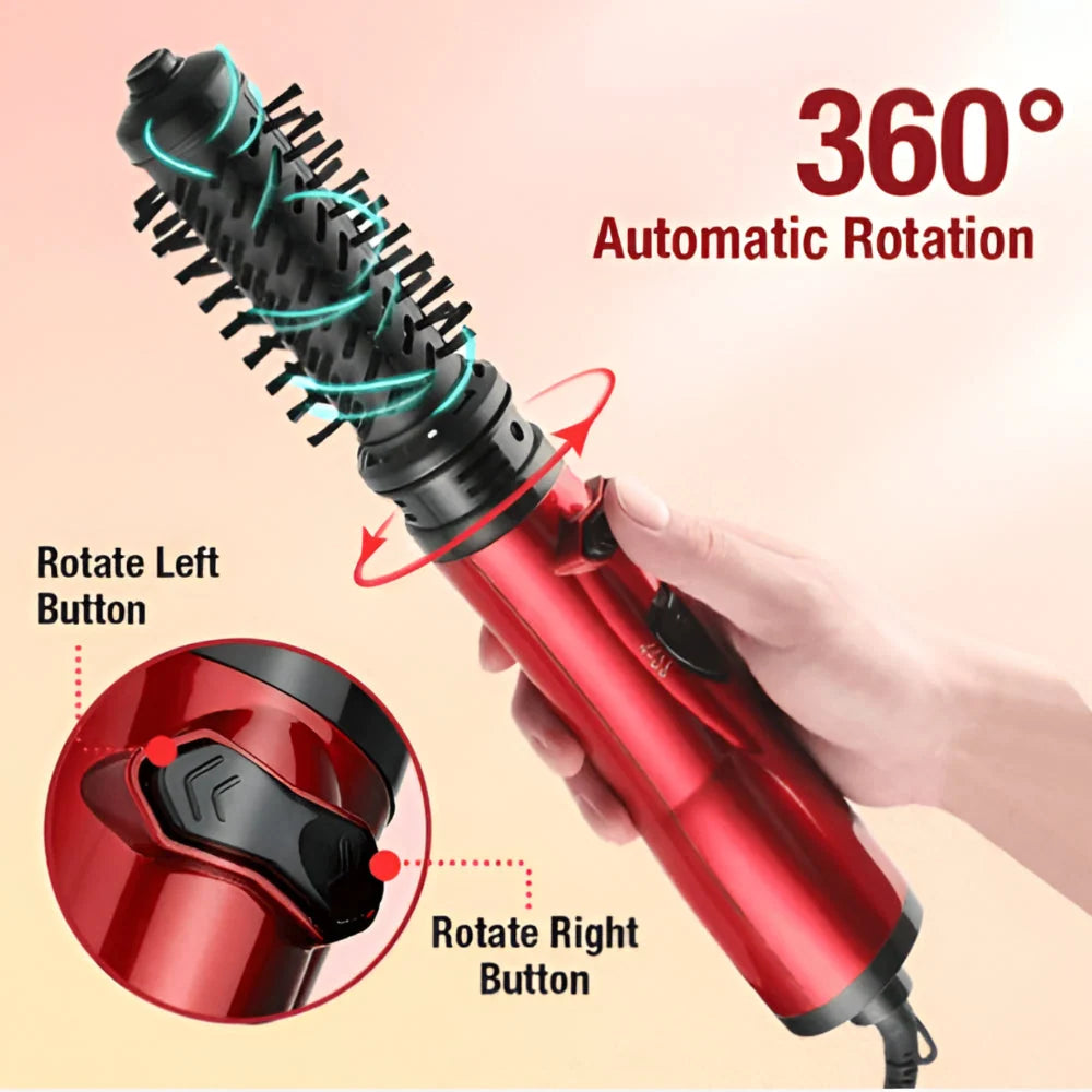Hot Air Brush Rotating Barrels Ionic Airflow