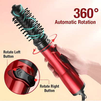 Hot Air Brush Rotating Barrels Ionic Airflow