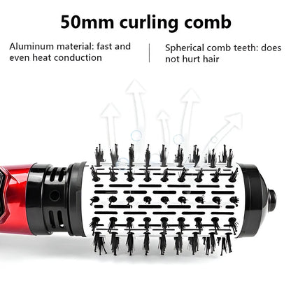 Hot Air Brush Rotating Barrels Ionic Airflow