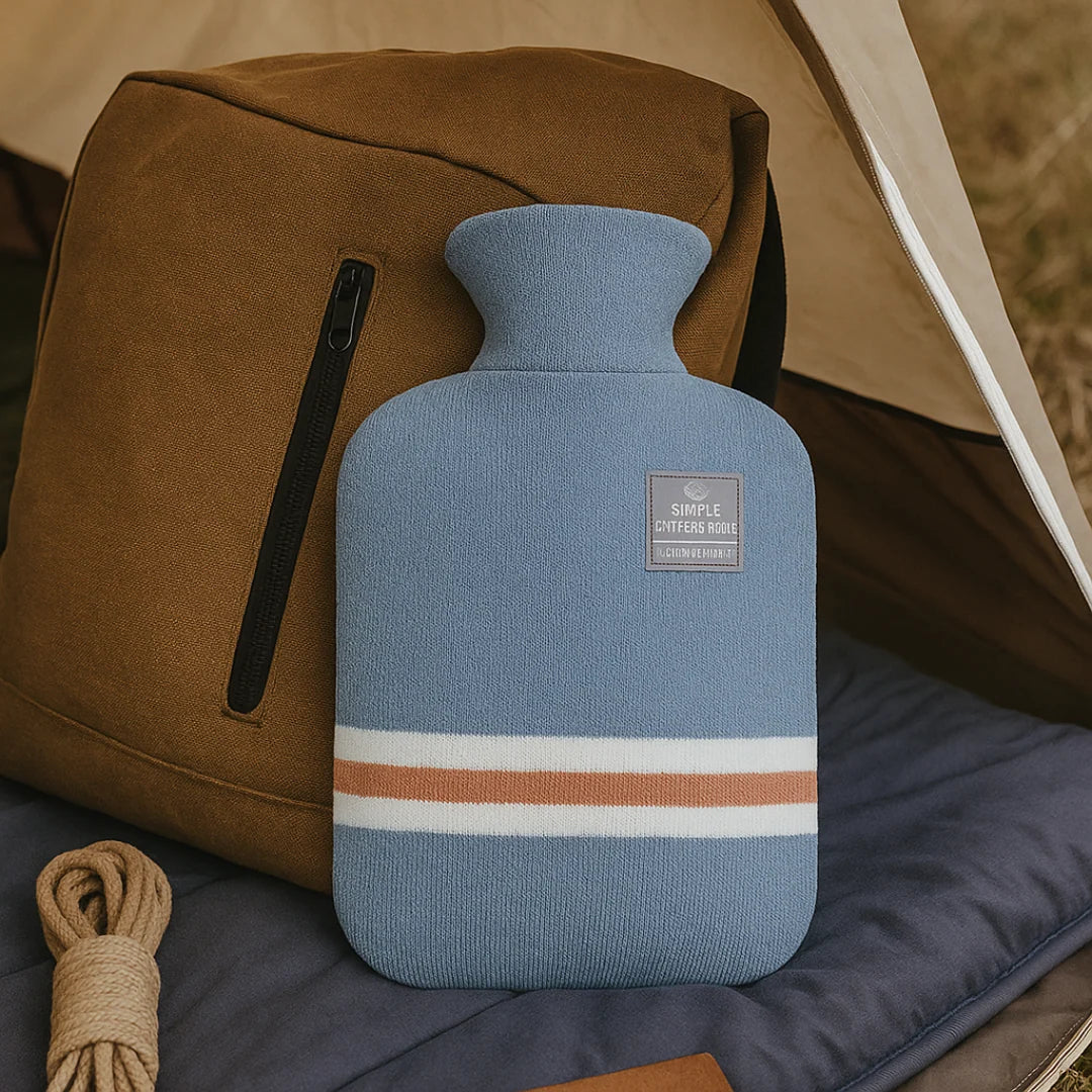 Hot Water Bottle Knitted Cover 1 L 8-Hour Warmth