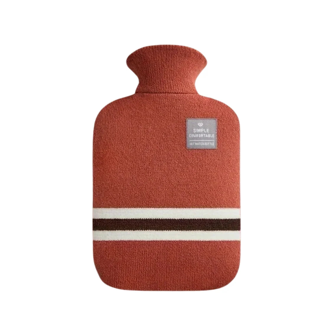 Hot Water Bottle Knitted Cover 1 L 8-Hour Warmth