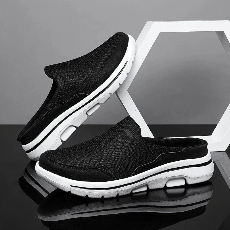 House Slippers Breathable Mesh Cushioned Non-Slip Sole