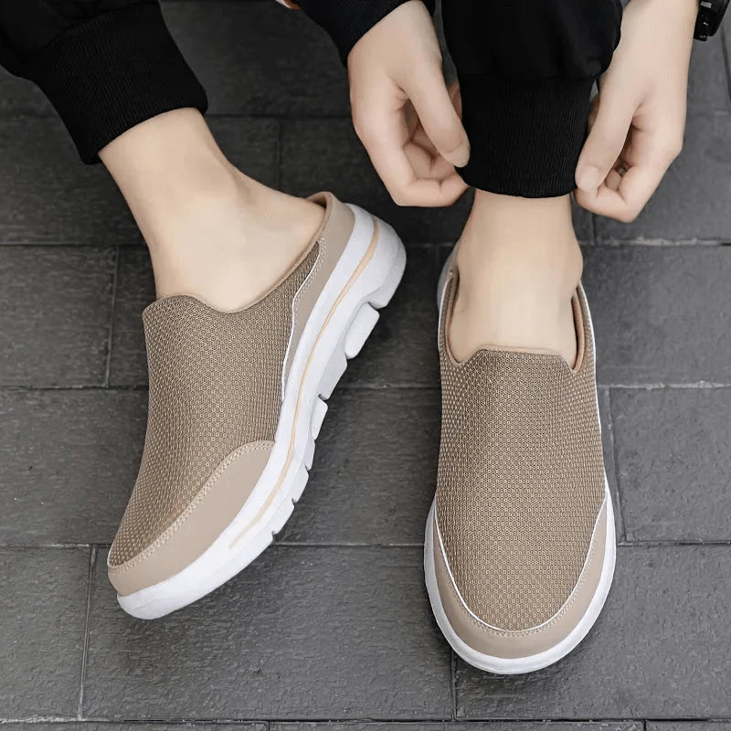 House Slippers Breathable Mesh Cushioned Non-Slip Sole