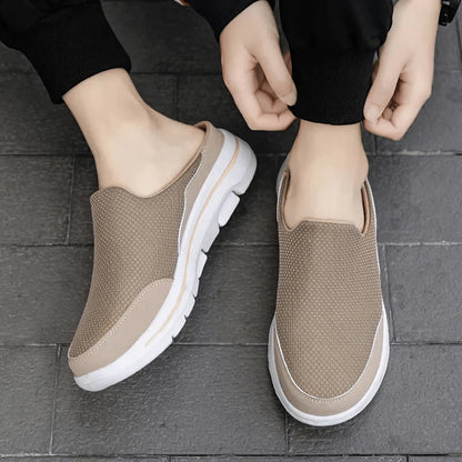House Slippers Breathable Mesh Cushioned Non-Slip Sole