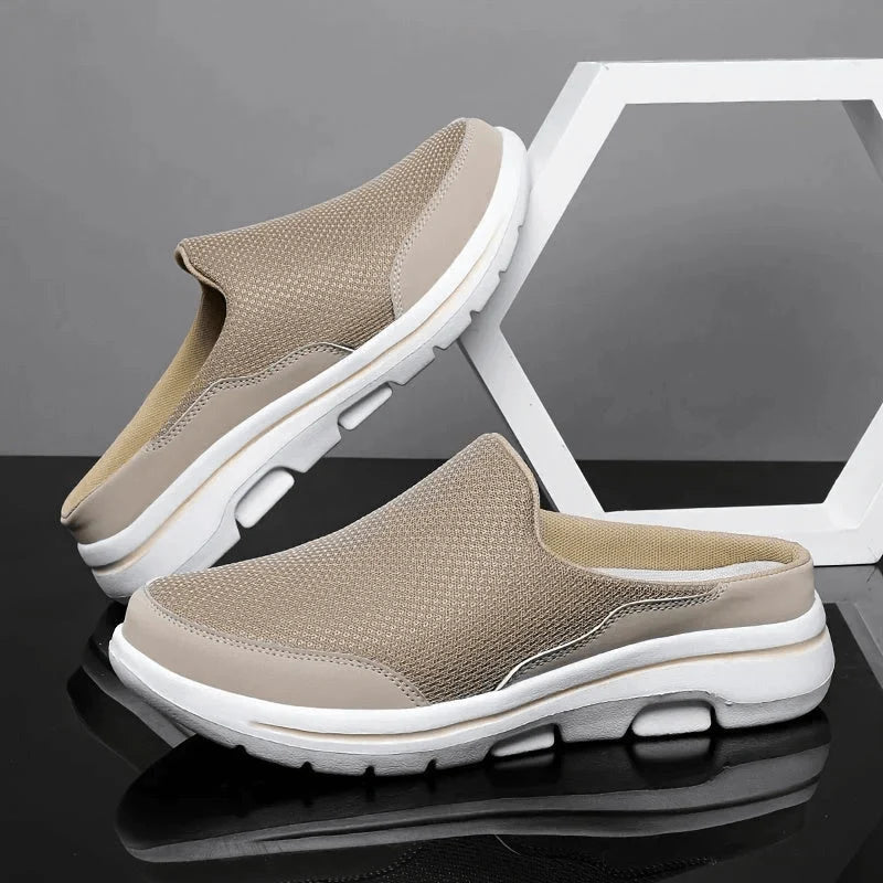 House Slippers Breathable Mesh Cushioned Non-Slip Sole