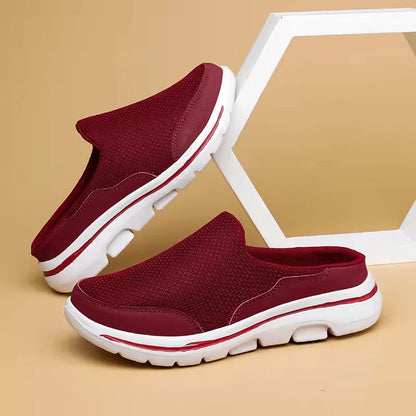 House Slippers Breathable Mesh Cushioned Non-Slip Sole