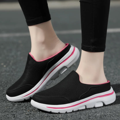 House Slippers Breathable Mesh Cushioned Non-Slip Sole
