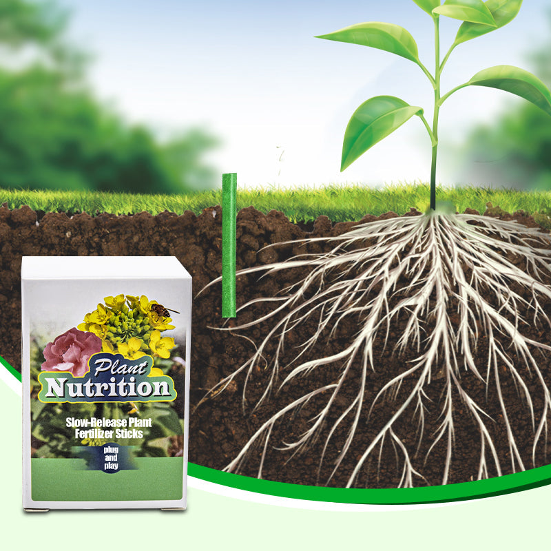 Houseplant Fertilizer Sticks Water-Activated Slow-Release Set of 18