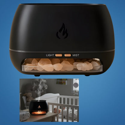 Humidifier Himalayan Salt Silent Ultrasonic Mist Warm LED