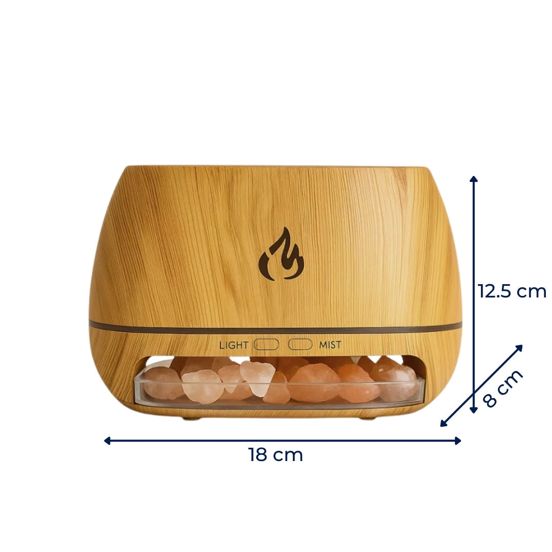Humidifier Himalayan Salt Silent Ultrasonic Mist Warm LED