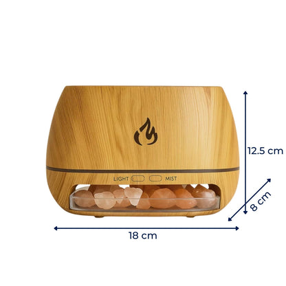 Humidifier Himalayan Salt Silent Ultrasonic Mist Warm LED
