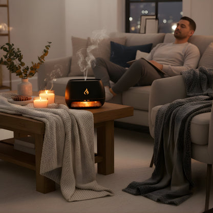 Humidifier Himalayan Salt Silent Ultrasonic Mist Warm LED
