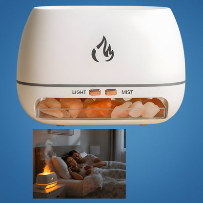 Humidifier Himalayan Salt Silent Ultrasonic Mist Warm LED