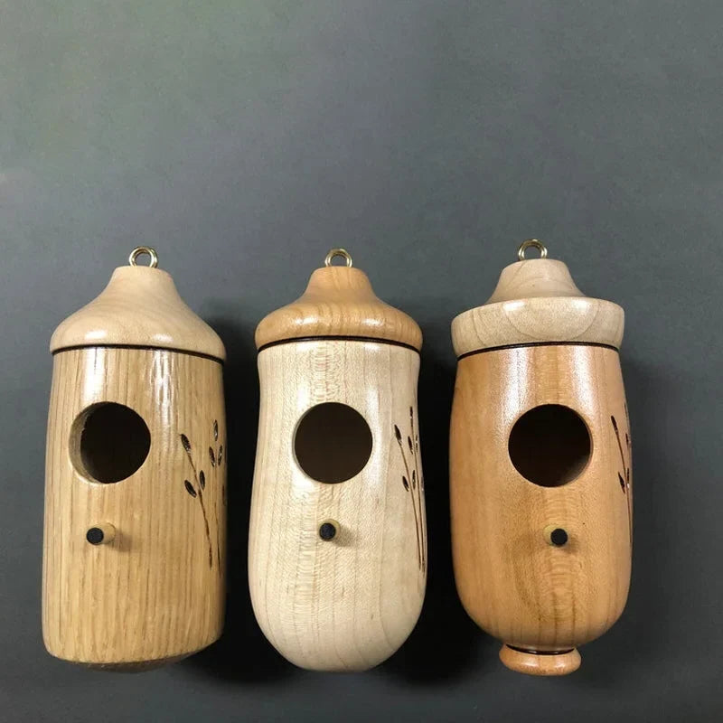 Hummingbird House Weather-Resistant Resin Hanging Design