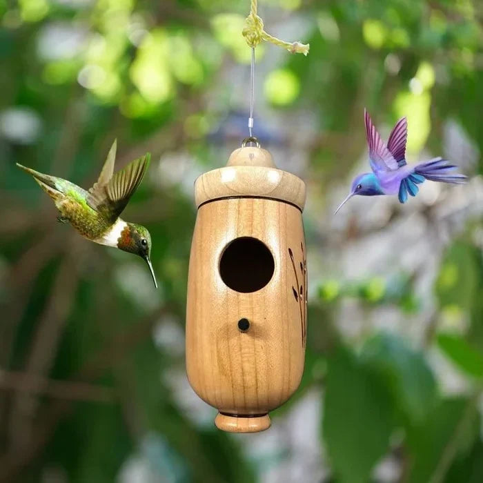 Hummingbird Nesting House Weather-Resistant Resin Compact Design
