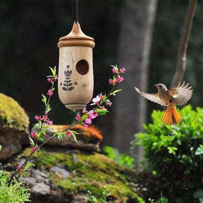 Hummingbird Nesting House Weather-Resistant Resin Compact Design
