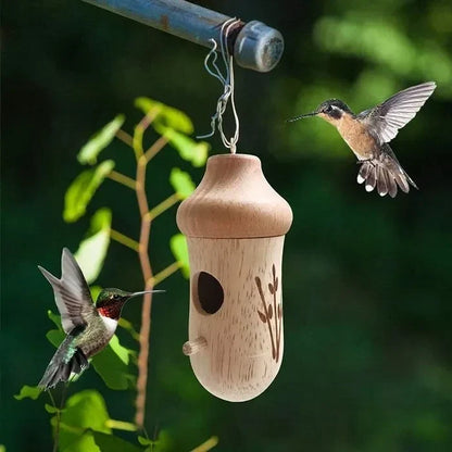 Hummingbird Nesting House Weather-Resistant Resin Compact Design