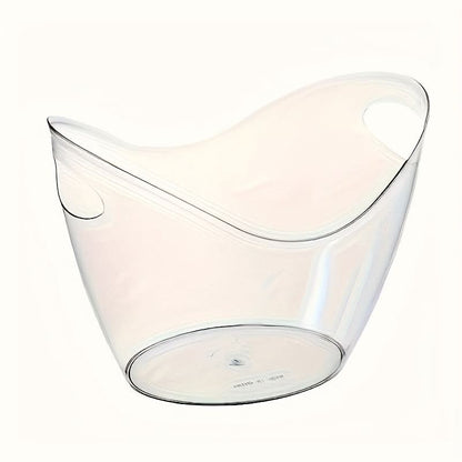 Ice Bucket Clear Polycarbonate Lightweight & Durable