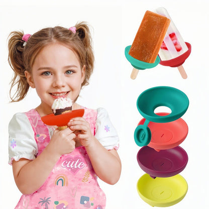 Ice Cream & Ice Pop Holder Drip Guard Silicone