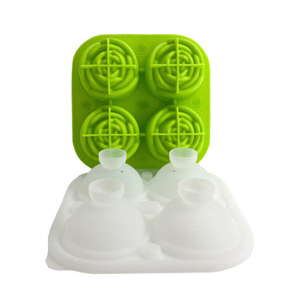 Ice Cube Tray Rose-Shaped Food-Grade Silicone 4 Cavities