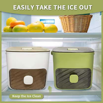 Ice Cube Tray Set 48-Cube Push-Button Release Stackable Storage