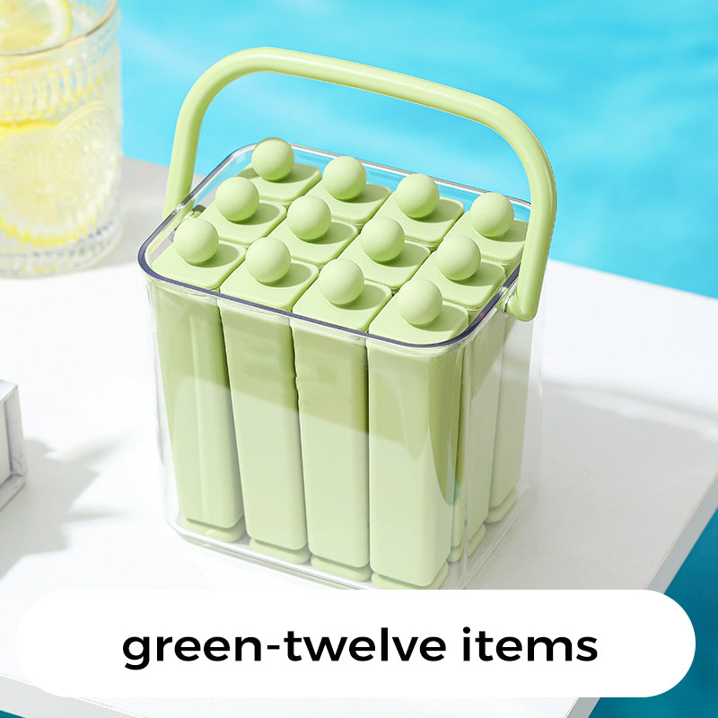 Ice Stick Mold Set Slim Bottle-Friendly Food-Grade Silicone