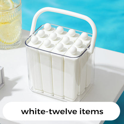 Ice Stick Mold Set Slim Bottle-Friendly Food-Grade Silicone
