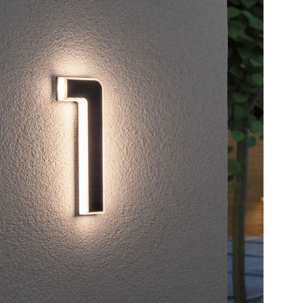 Illuminated House Number Warm White LED 12V Hardwired