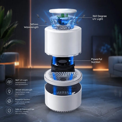 Indoor Mosquito Trap Chemical-Free Quiet USB Rechargeable