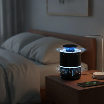 Indoor Mosquito Trap UV LED USB Powered Quiet Suction