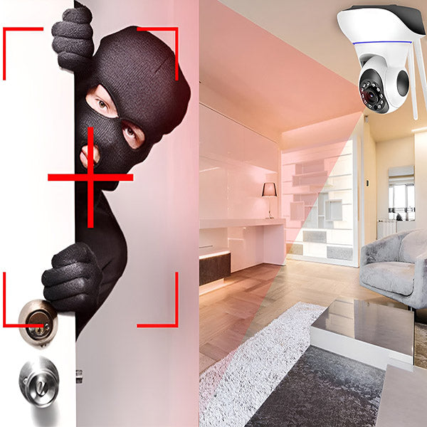 Indoor Security Camera 1080p HD Night Vision & Two-Way Audio