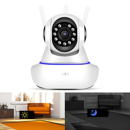 Indoor Security Camera 1080p HD Night Vision & Two-Way Audio