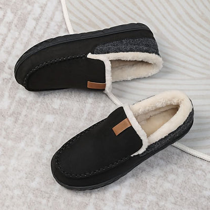 Indoor Slippers Wool-Lined Slip-On Machine Washable