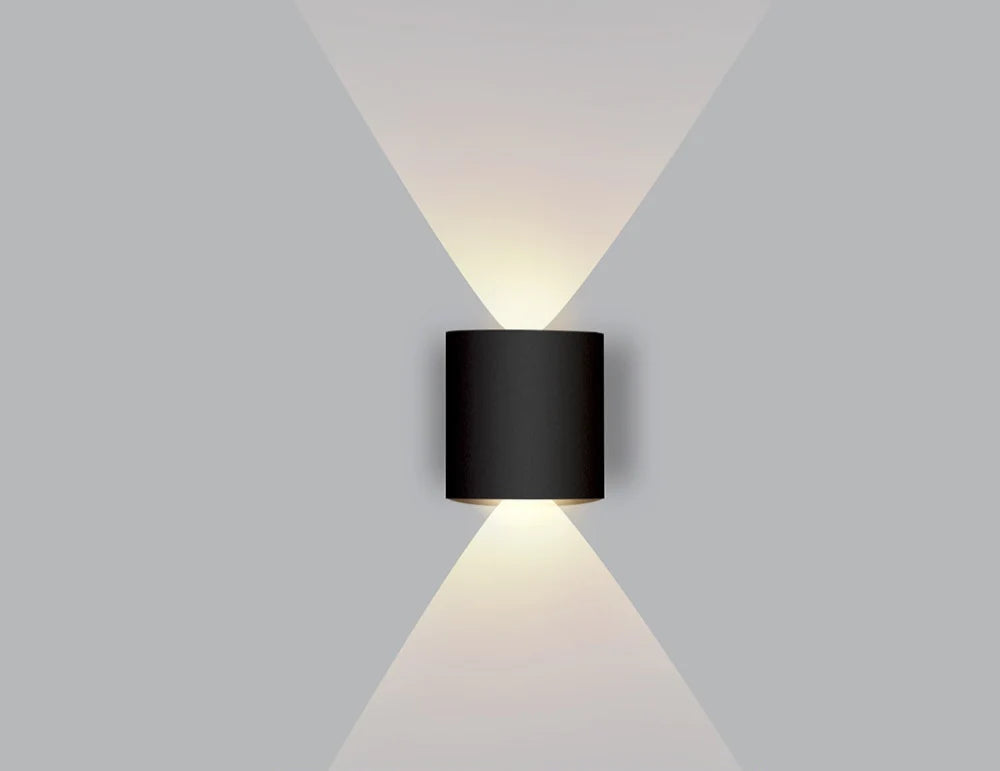 Indoor Wall Light Bidirectional LED Warm White Matte Aluminum