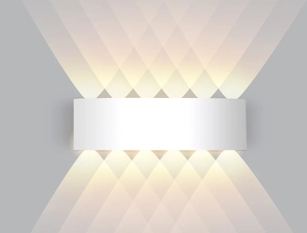 Indoor Wall Light Bidirectional LED Warm White Matte Aluminum