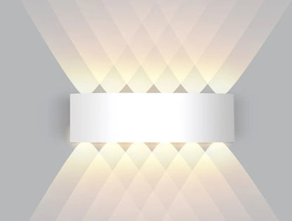Indoor Wall Light Bidirectional LED Warm White Matte Aluminum