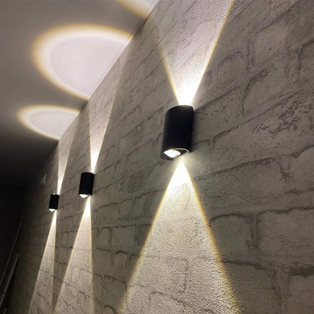 Indoor Wall Light Bidirectional LED Warm White Matte Aluminum