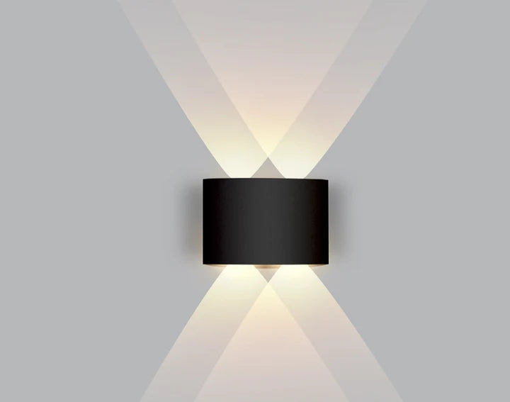 Indoor Wall Light Bidirectional LED Warm White Matte Aluminum