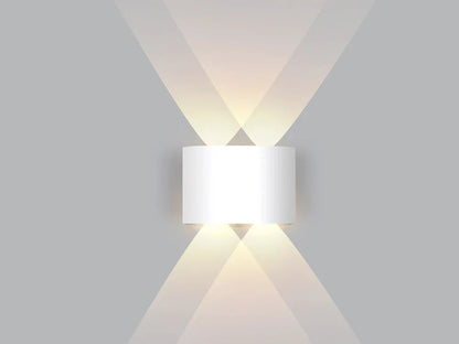 Indoor Wall Light Bidirectional LED Warm White Matte Aluminum