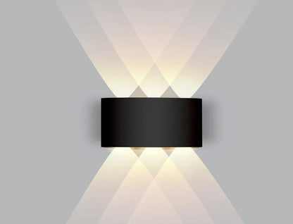 Indoor Wall Light Bidirectional LED Warm White Matte Aluminum