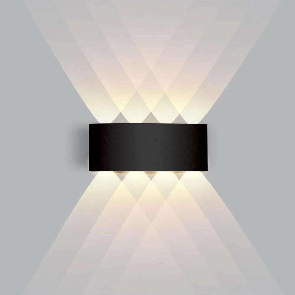 Indoor Wall Light Bidirectional LED Warm White Matte Aluminum