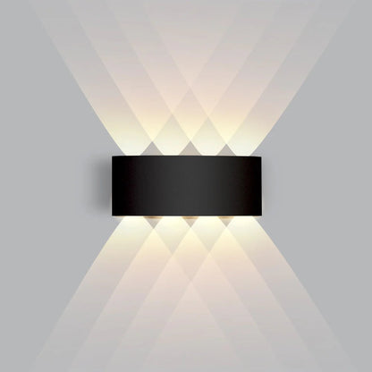Indoor Wall Light Bidirectional LED Warm White Matte Aluminum