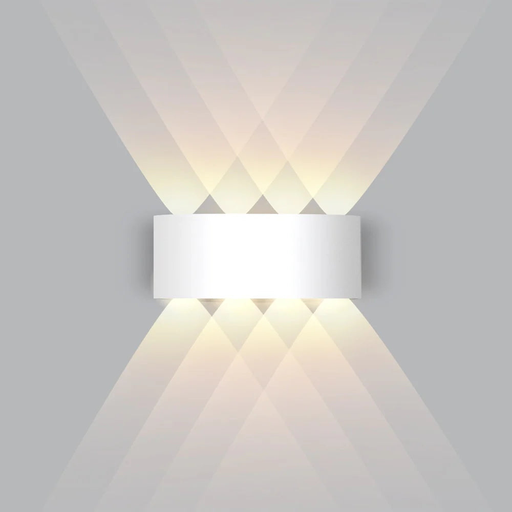 Indoor Wall Light Bidirectional LED Warm White Matte Aluminum