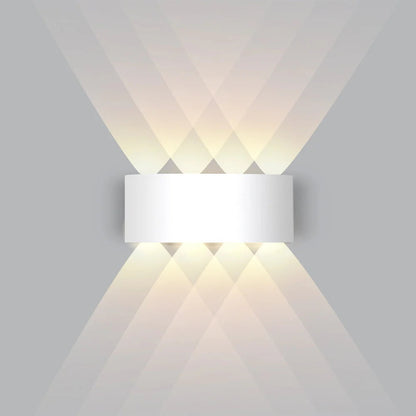 Indoor Wall Light Bidirectional LED Warm White Matte Aluminum