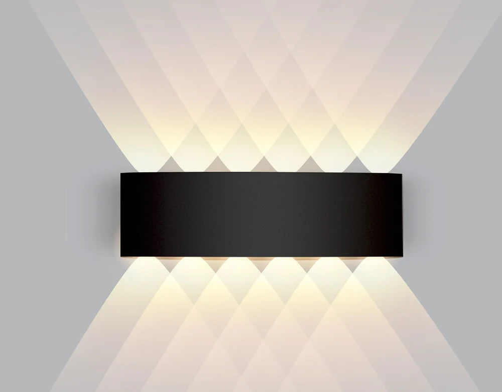 Indoor Wall Light Bidirectional LED Warm White Matte Aluminum