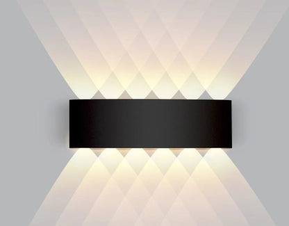 Indoor Wall Light Bidirectional LED Warm White Matte Aluminum