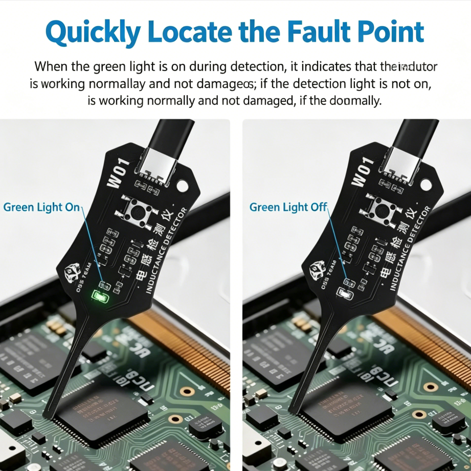 Inductance Meter Contactless PCB Diagnostics & USB-C Powered