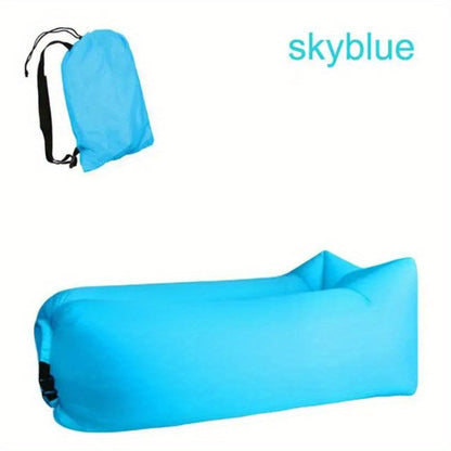 Inflatable Air Lounger Pump-Free Polyester Carry Bag