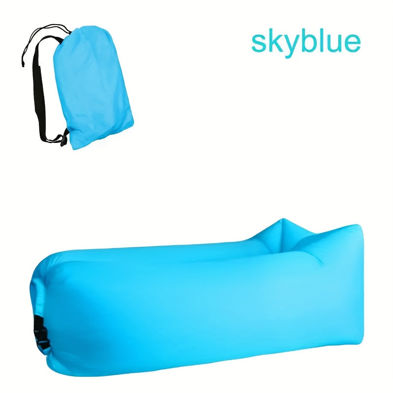 Inflatable Air Lounger Pump-Free Polyester Carry Bag