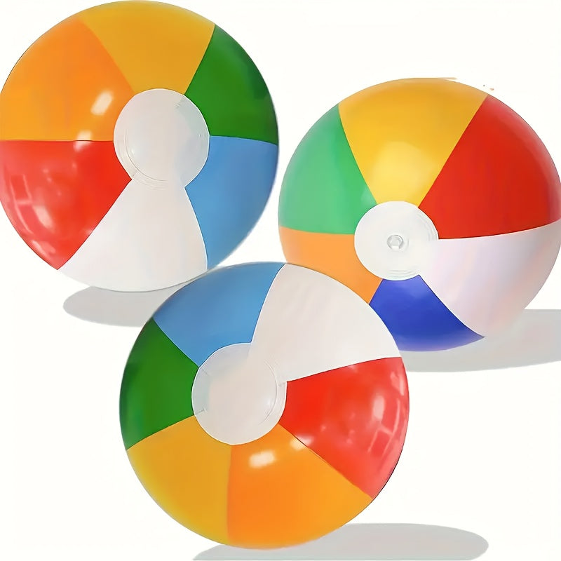 Inflatable Beach Ball Multicolored Lightweight & Portable